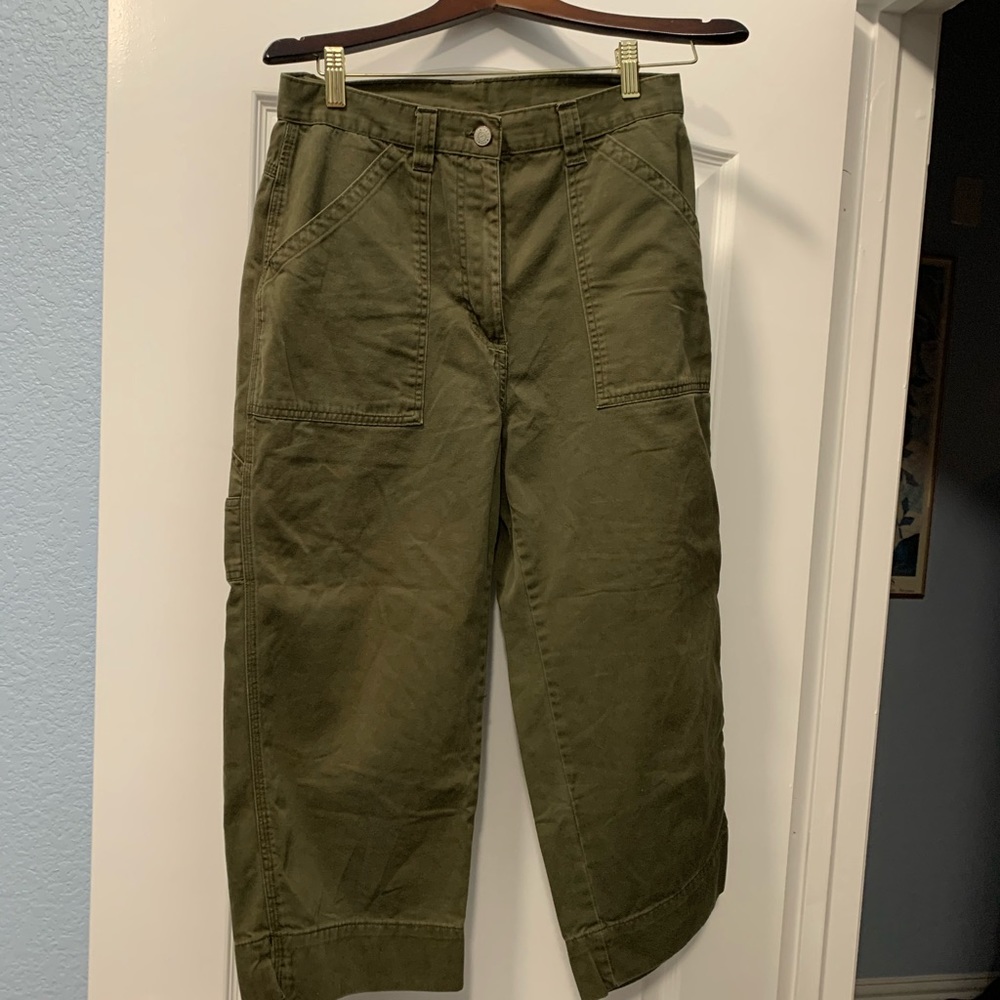 Bill Blass Army Green Crops